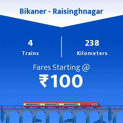 Bikaner To Raisinghnagar Trains